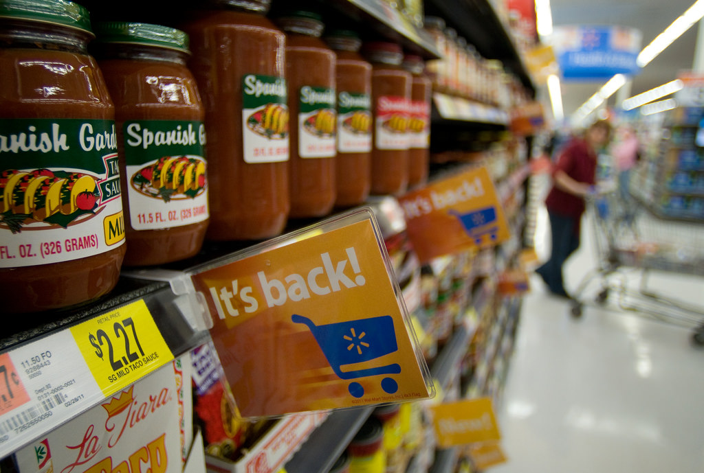 "It's back!" sing on condiments aisle