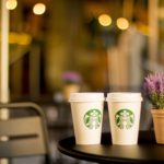 Starbucks styrofoam coffee cups